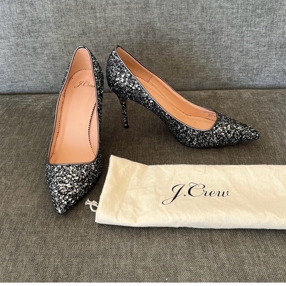 J. Crew Shoes - ❤️ Black & Silver Sparkling shoes